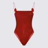 Oseree Oséree Red Beachwear In Merlot Red