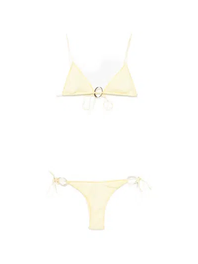 Oseree Ring-detail Bikini In Brown