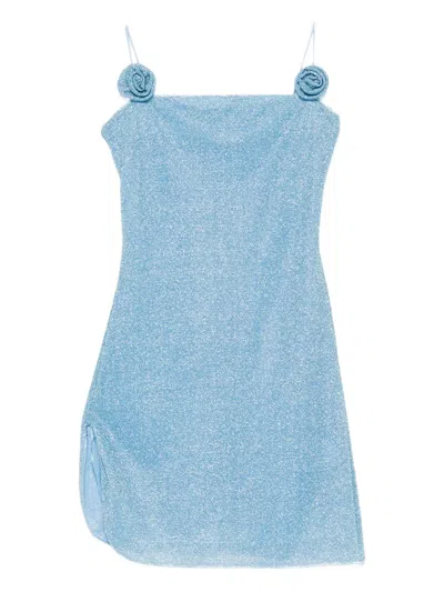 OSEREE OSÉREE ROSE-EMBELLISHED DRESS