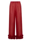 Oseree Rose Trousers In Red