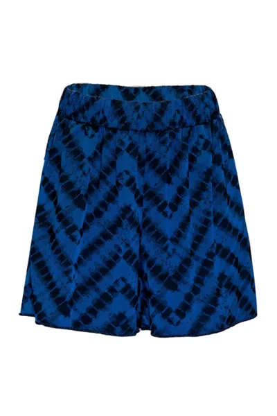 Oseree Safari Short Pants Blue In Brown