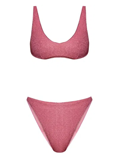 Oseree Scoop-neck Bikini In Pink