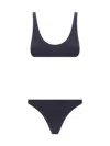 Oseree Glittery Sporty High-cut Swimsuit In Blue