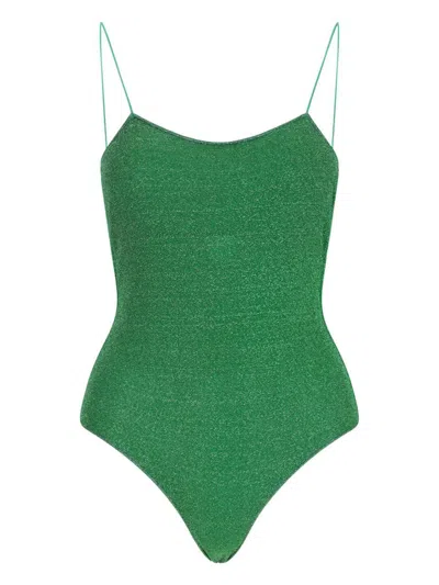 Oseree Oséree "lumière Maillot" One-piece Swimsuit – Green