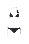 Oseree Oséree Bikini Set With Applique In Black