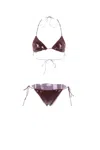 Oseree Oséree Sea Clothing In Burgundy