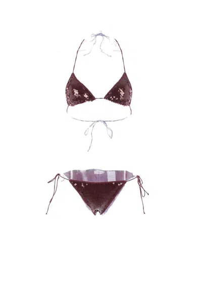 Oseree Oséree Sea Clothing In Burgundy