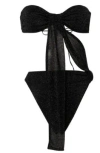 Oseree Glitter Bandeau Cut-out Swimsuit