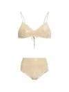 Oseree Sequin Bikini In Brown