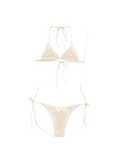 Oseree Sequin-embellished Bikini In Multi