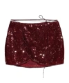 Oseree Oséree Sequin Embellished Mini Skirt In Red