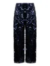 Oseree Night Sequins Pants In 蓝色
