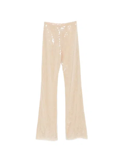 Oseree Sequin Trousers In Brown
