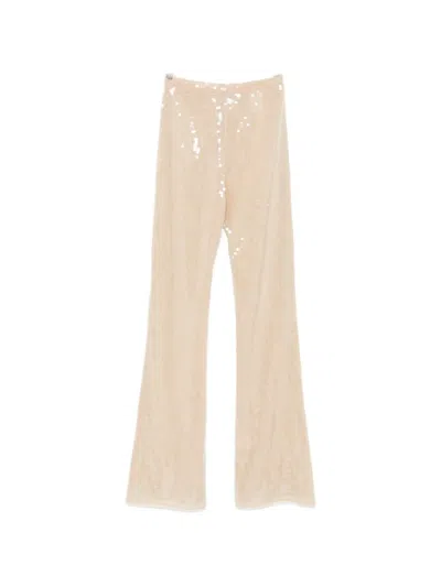 Oseree Sequin Trousers In Brown