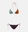 Oseree Womens Colore Paillettes Sequin-embellished Bikini Set In Multicolor