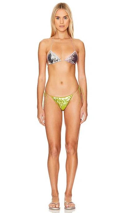 Oseree Sequined Bikini In Multicolor