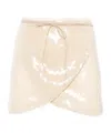 Oseree Sequined Midi Skirt In Neutral
