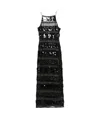 Oseree Oséree Sequins Stripe Long Dress Clothing In Black