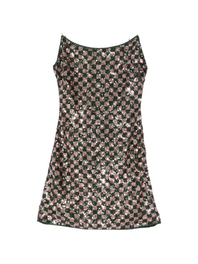 Oseree Sequin-pattern Mini Dress In Multi