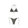 Oseree Sequins Chess Bikini In Multi