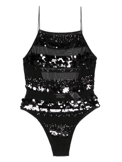 Oseree Oséree Sequins Stripe Maillot Clothing