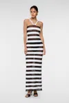 OSEREE OSEREE SEQUINS STRIPES DRESS