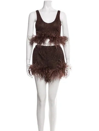 Pre-owned Oseree Set In Brown