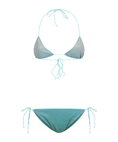 Oseree Oséree Multicolor Metallic Triangle Bikini Set