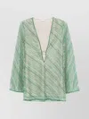 Oseree Shiny Stripes Or Kaftan
