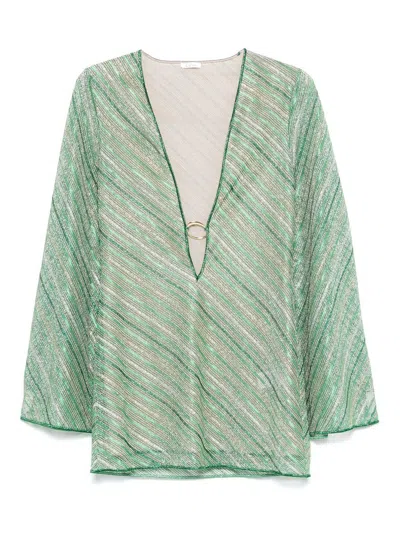 OSEREE OSÉREE SHINY STRIPES O KAFTAN