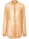 Oseree Button-down Long-sleeved Shirt In Yellow