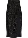 Oseree High-waisted Sequin-embellished Midi Skirt
