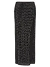 Oseree High-waisted Sequin-embellished Midi Skirt In Multicolor