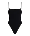 Oseree Sleeveless One Piece Swimsuit In Black