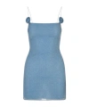 Oseree Sleeveless Strapless Dress In Blue