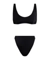 Oseree Sleeveless Swimsuit Set In Black