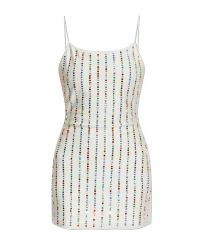 OSEREE RHINESTONE-EMBELLISHED MINIDRESS