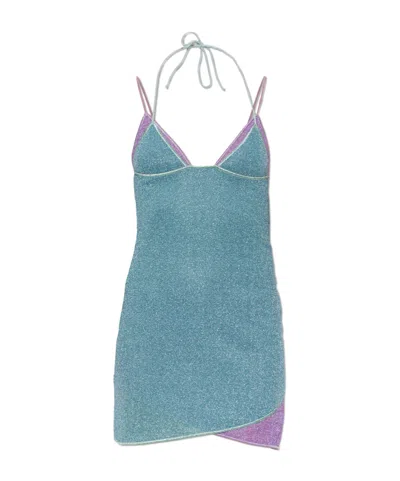 Oseree Spaghetti Strap Dress In Blue