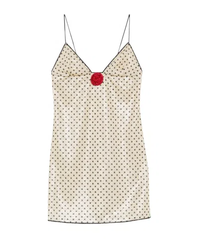 Oseree Spaghetti Strap Dress In Neutral