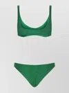 Oseree Sparkle High-cut Scoop Stretch In Green