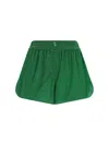 OSEREE OSÉREE SPORTY LUREX SHORTS WITH WIDE LEGS