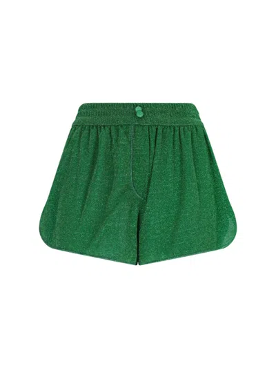 Oseree Oséree Sporty Lurex Shorts With Wide Legs