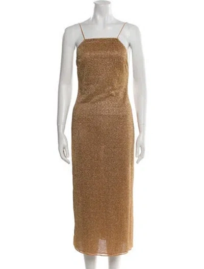 Pre-owned Oseree Square Neckline Long Dress W/ Tags