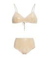 Oseree Sequin Bikini In Brown