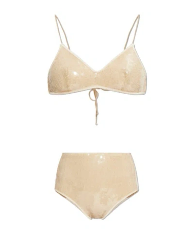 Oseree Sequin Bikini In Brown