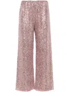 OSEREE STRAIGHT TROUSERS WITH SEQUINS