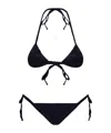 Oseree Strap Bikini Two-piece Set In Black