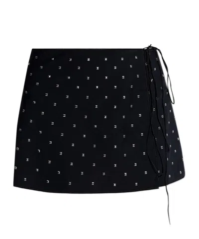 Oseree Strappy Skirt In Black