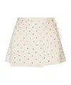 Oseree Strappy Skirt In White