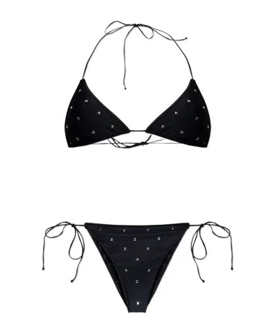 OSEREE STUD-EMBELLISHED BIKINI SET